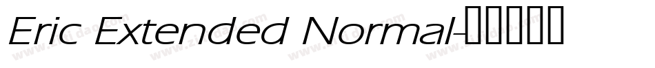 Eric Extended Normal字体转换
